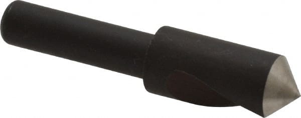 Cleveland - 3/8" Head Diam, 1/4" Shank Diam, 1 Flute 100° High Speed Steel Countersink - Industrial Tool & Supply