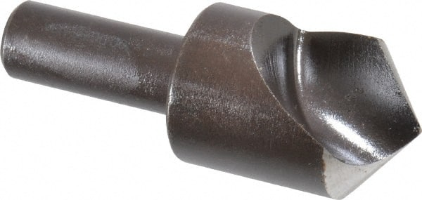 Cleveland - 1" Head Diam, 1/2" Shank Diam, 1 Flute 100° High Speed Steel Countersink - Industrial Tool & Supply