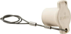 Leviton - 3R NEMA Rated, Female, White Single Pole Protective Cap - For Use with Male Plug - Industrial Tool & Supply