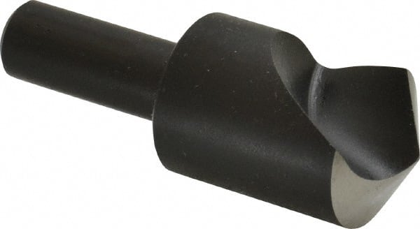 Cleveland - 1" Head Diam, 1/2" Shank Diam, 1 Flute 120° High Speed Steel Countersink - Industrial Tool & Supply
