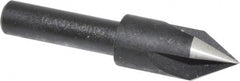 Cleveland - 3/8" Head Diam, 1/4" Shank Diam, 3 Flute 60° High Speed Steel Countersink - Industrial Tool & Supply