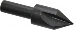 Cleveland - 5/8" Head Diam, 3/8" Shank Diam, 3 Flute 60° High Speed Steel Countersink - Oxide Finish, 2-3/32" OAL, Single End, Straight Shank, Right Hand Cut - Industrial Tool & Supply