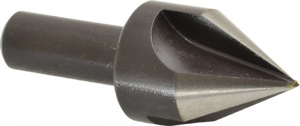 Cleveland - 1" Head Diam, 1/2" Shank Diam, 3 Flute 60° High Speed Steel Countersink - Industrial Tool & Supply