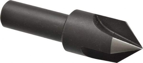 Cleveland - 3/4" Head Diam, 1/2" Shank Diam, 3 Flute 82° High Speed Steel Countersink - Oxide Finish, 2-5/8" OAL, Single End, Straight Shank, Right Hand Cut - Industrial Tool & Supply