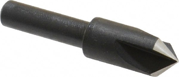 Cleveland - 3/8" Head Diam, 1/4" Shank Diam, 3 Flute 90° High Speed Steel Countersink - Industrial Tool & Supply