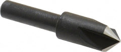 Cleveland - 3/8" Head Diam, 1/4" Shank Diam, 3 Flute 90° High Speed Steel Countersink - Industrial Tool & Supply