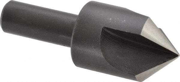 Cleveland - 1" Head Diam, 1/2" Shank Diam, 3 Flute 90° High Speed Steel Countersink - Oxide Finish, 2-3/4" OAL, Single End, Straight Shank, Right Hand Cut - Industrial Tool & Supply