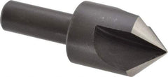 Cleveland - 1" Head Diam, 1/2" Shank Diam, 3 Flute 90° High Speed Steel Countersink - Oxide Finish, 2-3/4" OAL, Single End, Straight Shank, Right Hand Cut - Industrial Tool & Supply