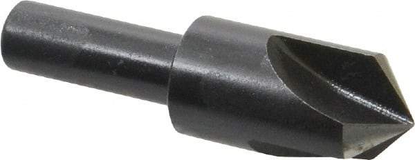 Cleveland - 5/8" Head Diam, 3/8" Shank Diam, 3 Flute 100° High Speed Steel Countersink - Oxide Finish, 2-1/4" OAL, Single End, Straight Shank, Right Hand Cut - Industrial Tool & Supply