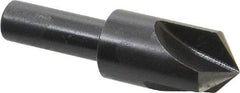 Cleveland - 5/8" Head Diam, 3/8" Shank Diam, 3 Flute 100° High Speed Steel Countersink - Oxide Finish, 2-1/4" OAL, Single End, Straight Shank, Right Hand Cut - Industrial Tool & Supply