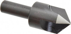 Cleveland - 1" Head Diam, 1/2" Shank Diam, 3 Flute 100° High Speed Steel Countersink - Oxide Finish, 2-3/4" OAL, Single End, Straight Shank, Right Hand Cut - Industrial Tool & Supply