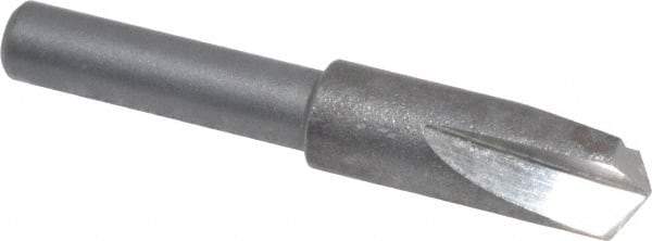 Cleveland - 1/4" Head Diam, 3/16" Shank Diam, 3 Flute 120° High Speed Steel Countersink - Oxide Finish, 1-7/16" OAL, Single End, Straight Shank, Right Hand Cut - Industrial Tool & Supply