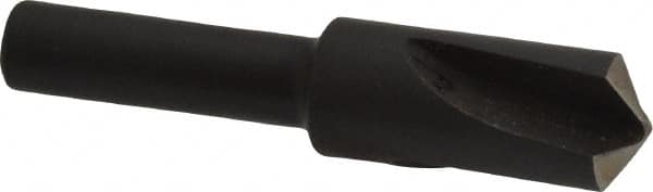Cleveland - 3/8" Head Diam, 1/4" Shank Diam, 3 Flute 120° High Speed Steel Countersink - Industrial Tool & Supply