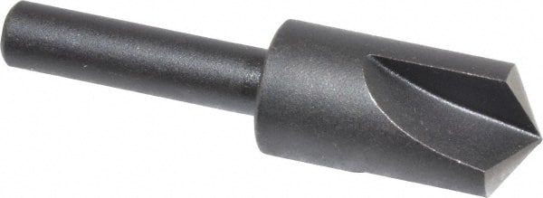 Cleveland - 1/2" Head Diam, 1/4" Shank Diam, 3 Flute 120° High Speed Steel Countersink - Industrial Tool & Supply