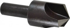 Cleveland - 1" Head Diam, 1/2" Shank Diam, 3 Flute 120° High Speed Steel Countersink - Oxide Finish, 2-3/4" OAL, Single End, Straight Shank, Right Hand Cut - Industrial Tool & Supply