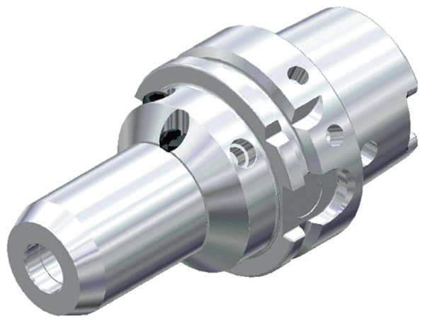Kennametal - HSK63A Taper Shank, 8mm Hole Diam, Hydraulic Tool Holder/Chuck - 27.7mm Nose Diam, 80mm Projection, 27mm Clamp Depth, 15,000 RPM, Through Coolant - Exact Industrial Supply