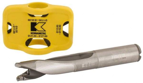 Kennametal - 19 to 19.99mm Diam, 3xD, 63.27mm Max Depth, 3/4" Shank Diam, 5-1/2" OAL, Replaceable Tip Drill - KTIP Insert, X Seat Size, KTIP Toolholder, Series KenTIP - Industrial Tool & Supply