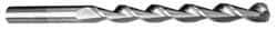 Cleveland - #26 135° Cobalt Jobber Drill - TiAlN Finish, Right Hand Cut, Parabolic Flute, Straight Shank, 3" OAL, Split Point - Industrial Tool & Supply