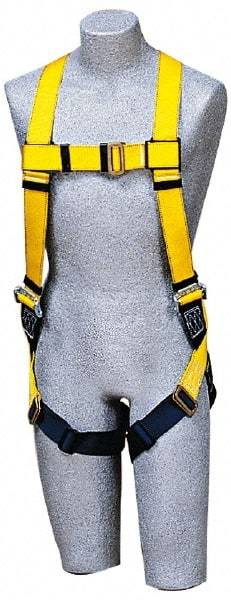 DBI/SALA - 420 Lb Capacity, Size Universal, Full Body Construction Safety Harness - Polyester Webbing, Side D-Ring, Pass-Thru Leg Strap, Pass-Thru Chest Strap - Industrial Tool & Supply