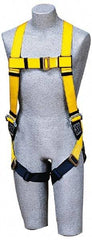 DBI/SALA - 420 Lb Capacity, Size Universal, Full Body Construction Safety Harness - Polyester Webbing, Side D-Ring, Pass-Thru Leg Strap, Pass-Thru Chest Strap - Industrial Tool & Supply