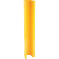 Vestil - 9-3/16" Wide x 6-1/8" Deep x 48" High, Steel Column Protector - Fits 5" Columns, Yellow - Industrial Tool & Supply