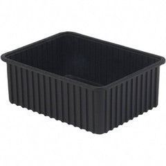LEWISBins+ - 17-3/8" Wide x 8" High, Black Bin Divider Box - Use with DV1780 Short, DV2280 Long - Industrial Tool & Supply