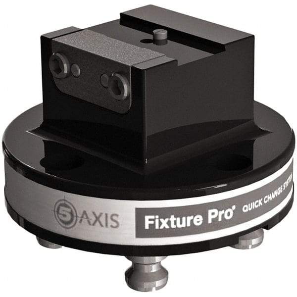 Jergens - 130mm Jaw Width, Dovetail Vise - For Use with 5 & 5 Axis Workholding Systems - Industrial Tool & Supply