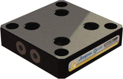 Jergens - 130mm Long x 130mm Wide x 30mm High Aluminum Fixture Plate - 30mm Plate Thickness - Industrial Tool & Supply