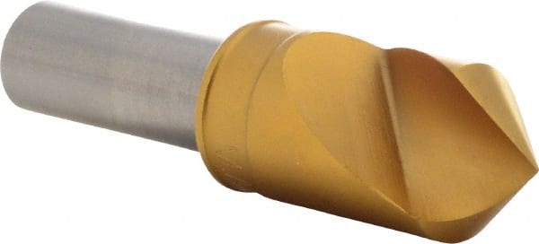 M.A. Ford - 3/4" Head Diam, 1/2" Shank Diam, 1 Flute 90° High Speed Steel Countersink - Industrial Tool & Supply