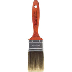Wooster Brush - 2" Flat Nylon/Polyester Varnish Brush - 2-11/16" Bristle Length, 5-1/2" Wood Beavertail Handle - Industrial Tool & Supply