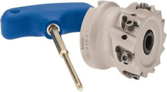 Iscar - 7 Inserts, 2" Cut Diam, 3/4" Arbor Diam, 0.354" Max Depth of Cut, Indexable Square-Shoulder Face Mill - 0/90° Lead Angle, 1.575" High, T290 LN.T 1004 Insert Compatibility, Through Coolant, Series SumoMill - Industrial Tool & Supply