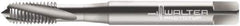 Walter-Prototyp - 5/16-24 UNF 3 Flute 2B Modified Bottoming Spiral Flute Tap - Cobalt, Bright Finish, 90mm OAL, Right Hand Flute, Right Hand Thread, Series 23410 - Exact Industrial Supply