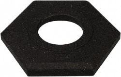 PRO-SAFE - 14" Wide x 4" High Rubber Trim Line Channelizer Base - 16 Lb, Black - Industrial Tool & Supply