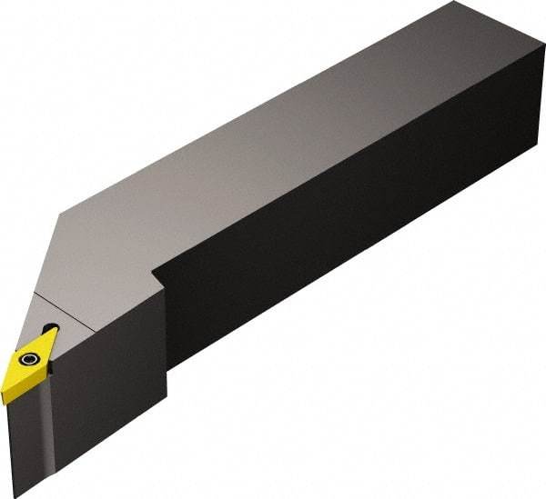 Sandvik Coromant - SVJBR, Right Hand Cut, -3° Lead Angle, 1" Shank Height x 1" Shank Width, Neutral Rake Indexable Turning Toolholder - 5" OAL, VBMT 332 Insert Compatibility, Series CoroTurn 107 - Industrial Tool & Supply