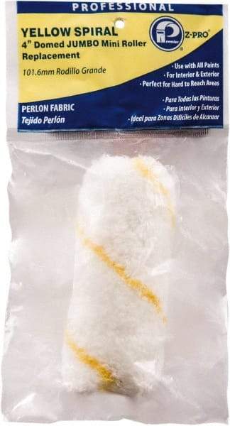 Premier Paint Roller - 1/4" Nap, 4" Wide Paint Roller Cover - Very Smooth Texture, Polyester - Industrial Tool & Supply