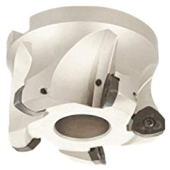 Iscar - 5 Inserts, 2" Cutter Diam, 0.06" Max Depth of Cut, Indexable High-Feed Face Mill - 3/4" Arbor Hole Diam, 1.57" High, FF FW Toolholder, FF WO.. Inserts, Series FeedMill - Industrial Tool & Supply