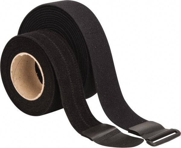 VELCRO Brand - 22 Piece 2" Wide x 5 Yd Long Self Fastening Tie/Strap Kit - Roll, Black - Industrial Tool & Supply