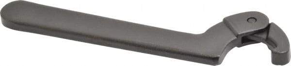 Proto - 3/4" to 2" Capacity, Black Oxide Finish, Adjustable Hook Spanner Wrench - 6-3/8" OAL, 1/8" Hook Pin Height - Industrial Tool & Supply
