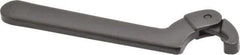 Proto - 3/4" to 2" Capacity, Black Oxide Finish, Adjustable Hook Spanner Wrench - 6-3/8" OAL, 1/8" Hook Pin Height - Industrial Tool & Supply