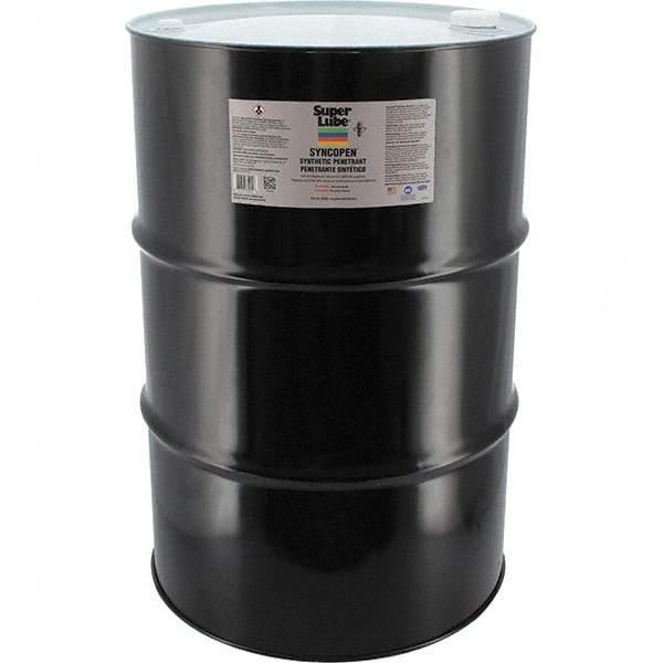 Synco Chemical - 55 Gal Drum Synthetic Penetrant - Translucent Brown, -10°F to 180°F, Food Grade - Industrial Tool & Supply