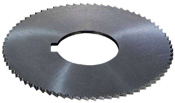 Controx - 2-1/2" Diam x 0.02" Blade Thickness x 5/8" Arbor Hole Diam, 56 Tooth Slitting and Slotting Saw - Arbor Connection, Right Hand, Uncoated, High Speed Steel, 15° Rake, Concave Ground - Industrial Tool & Supply