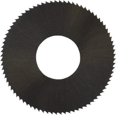 Controx - 1" Diam x 0.008" Blade Thickness x 3/8" Arbor Hole Diam, 80 Tooth Slitting and Slotting Saw - Arbor Connection, Right Hand, Uncoated, High Speed Steel, Concave Ground - Industrial Tool & Supply
