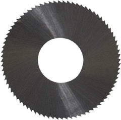 Controx - 1" Diam x 0.01" Blade Thickness x 3/8" Arbor Hole Diam, 80 Tooth Slitting and Slotting Saw - Arbor Connection, Right Hand, Uncoated, High Speed Steel, Concave Ground - Industrial Tool & Supply