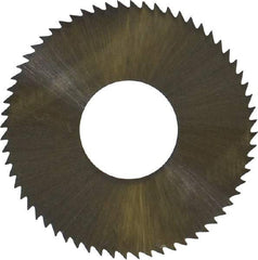 Controx - 1" Diam x 0.014" Blade Thickness x 3/8" Arbor Hole Diam, 64 Tooth Slitting and Slotting Saw - Arbor Connection, Right Hand, Uncoated, High Speed Steel, Concave Ground - Industrial Tool & Supply