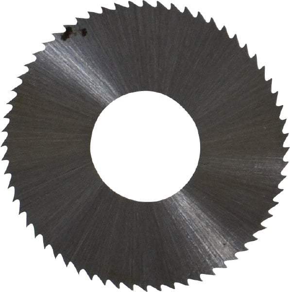Controx - 1" Diam x 0.0156" Blade Thickness x 3/8" Arbor Hole Diam, 64 Tooth Slitting and Slotting Saw - Arbor Connection, Right Hand, Uncoated, High Speed Steel, Concave Ground - Industrial Tool & Supply