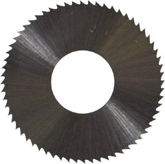 Controx - 1" Diam x 0.018" Blade Thickness x 3/8" Arbor Hole Diam, 64 Tooth Slitting and Slotting Saw - Arbor Connection, Right Hand, Uncoated, High Speed Steel, Concave Ground - Industrial Tool & Supply