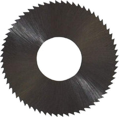 Controx - 1" Diam x 0.02" Blade Thickness x 3/8" Arbor Hole Diam, 64 Tooth Slitting and Slotting Saw - Arbor Connection, Right Hand, Uncoated, High Speed Steel, Concave Ground - Industrial Tool & Supply