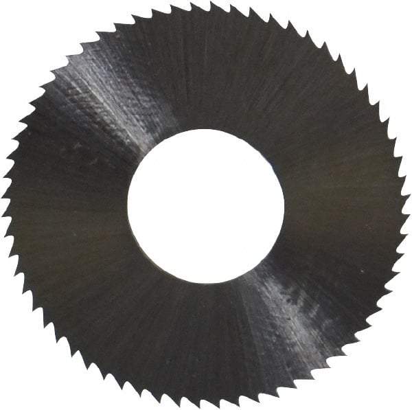 Controx - 1" Diam x 0.025" Blade Thickness x 3/8" Arbor Hole Diam, 64 Tooth Slitting & Slotting Saw - Arbor Connection, Right Hand, Uncoated, M2 High Speed Steel, Concave Ground - Industrial Tool & Supply