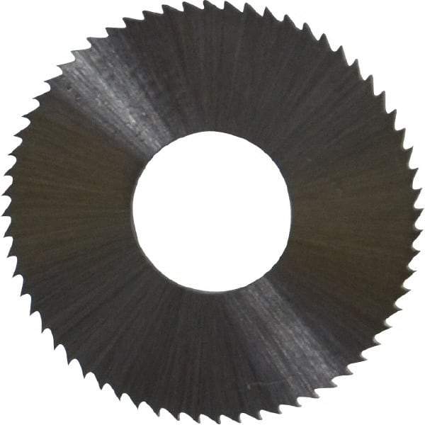 Controx - 1" Diam x 0.0313" Blade Thickness x 3/8" Arbor Hole Diam, 64 Tooth Slitting & Slotting Saw - Arbor Connection, Right Hand, Uncoated, M2 High Speed Steel, Concave Ground - Industrial Tool & Supply