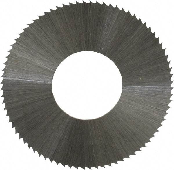 Controx - 1-1/4" Diam x 0.014" Blade Thickness x 1/2" Arbor Hole Diam, 80 Tooth Slitting and Slotting Saw - Arbor Connection, Right Hand, Uncoated, High Speed Steel, Concave Ground - Industrial Tool & Supply